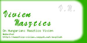 vivien masztics business card